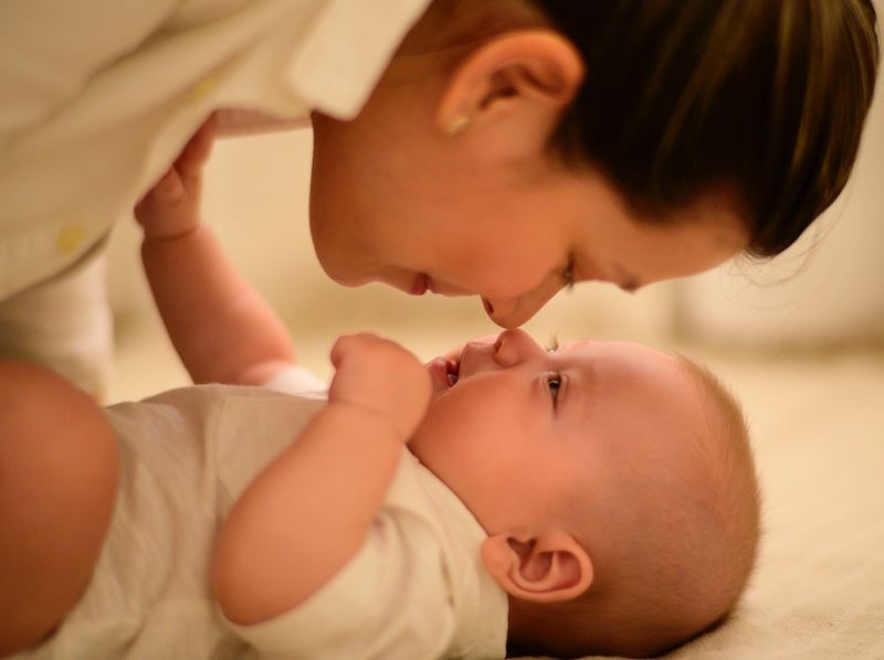Mutter und Baby